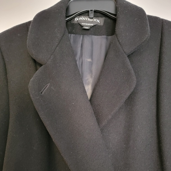Vintage DONNY BROOK WOOL COAT JACKET DOUBLE BREASTED BUTTON UP LONG SIZE 10P - Picture 3 of 16